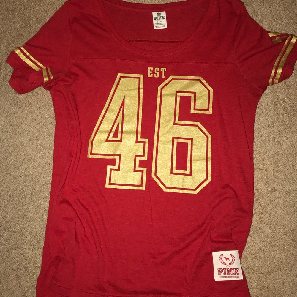 Victoria secret PINK football T-shirt